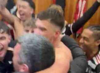 Queen’s Park Dressing Room Celebrations After Beating Rangers queens-park-dressing-room-celebrations-after-beating-rangers